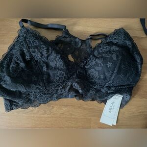 Gilly Hicks Black Lace Floral Bra
